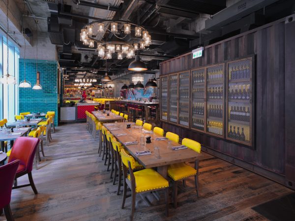Jamie's Italian Hong Kong Interior Wine Cage